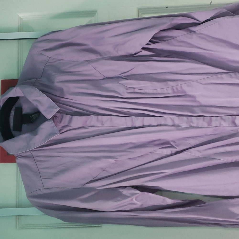 Lane Bryant Purple Spring Long Sleeve Shirt Size 14
